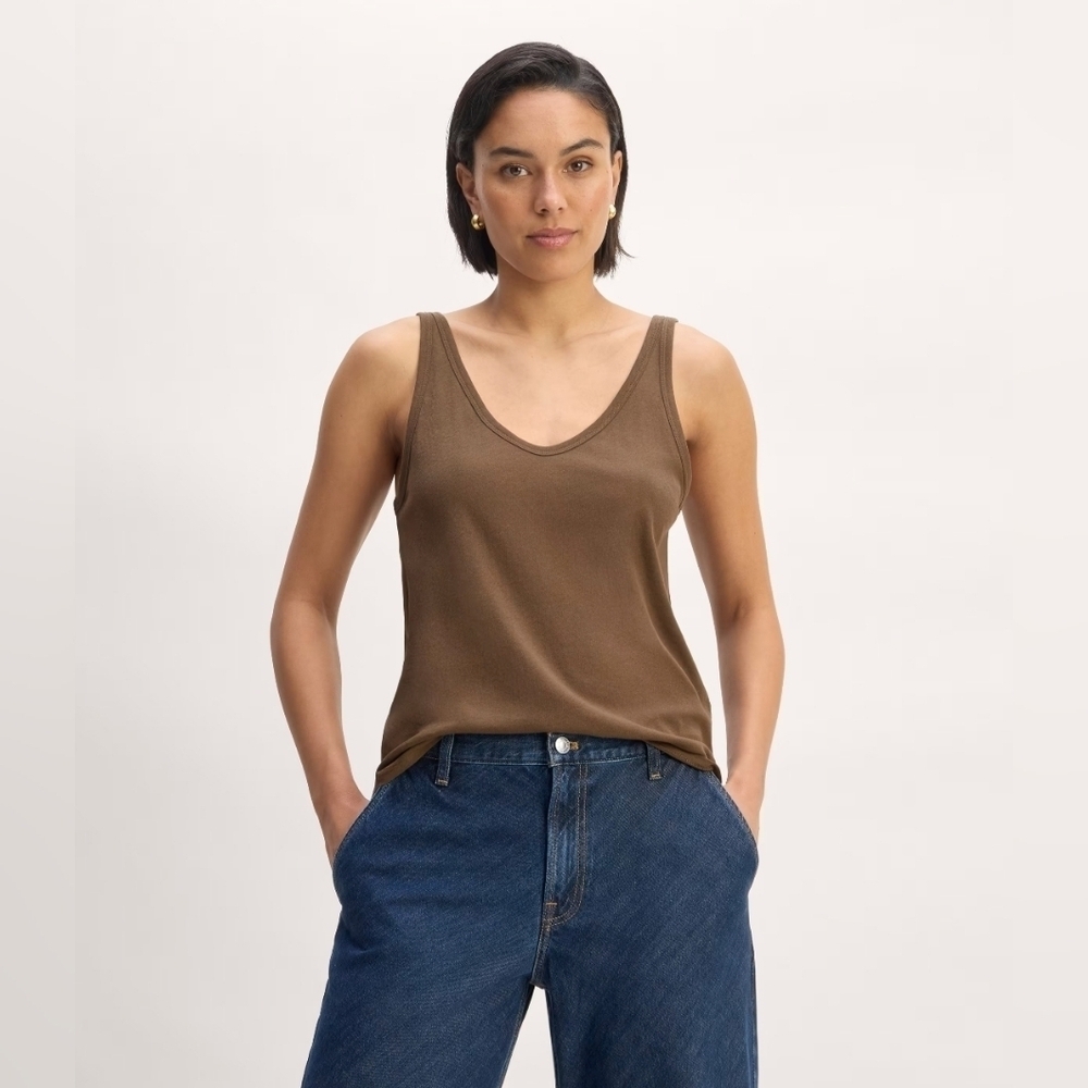 Everlane Air Cami Brown Medium Sold Out